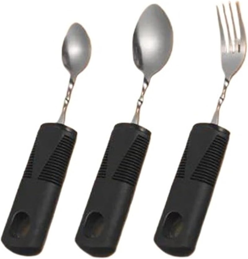 Weighted Anti Shake Cutlery Set 3Pcs Adaptive Utensils For Elderly Disabled Adults - Image 1